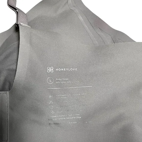 Honeylove Silhouette Bra Moondust Gray Size Large L Wireless Removable Pads - Picture 6 of 6